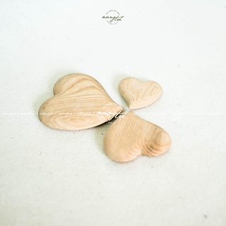 Trái tim gỗ trang trí - trái tim gỗ handmade