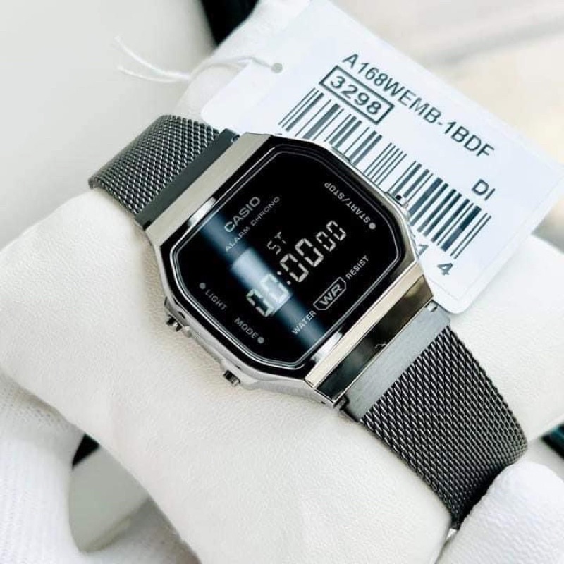 Đồng hồ nam Casio A168WEMB vintage