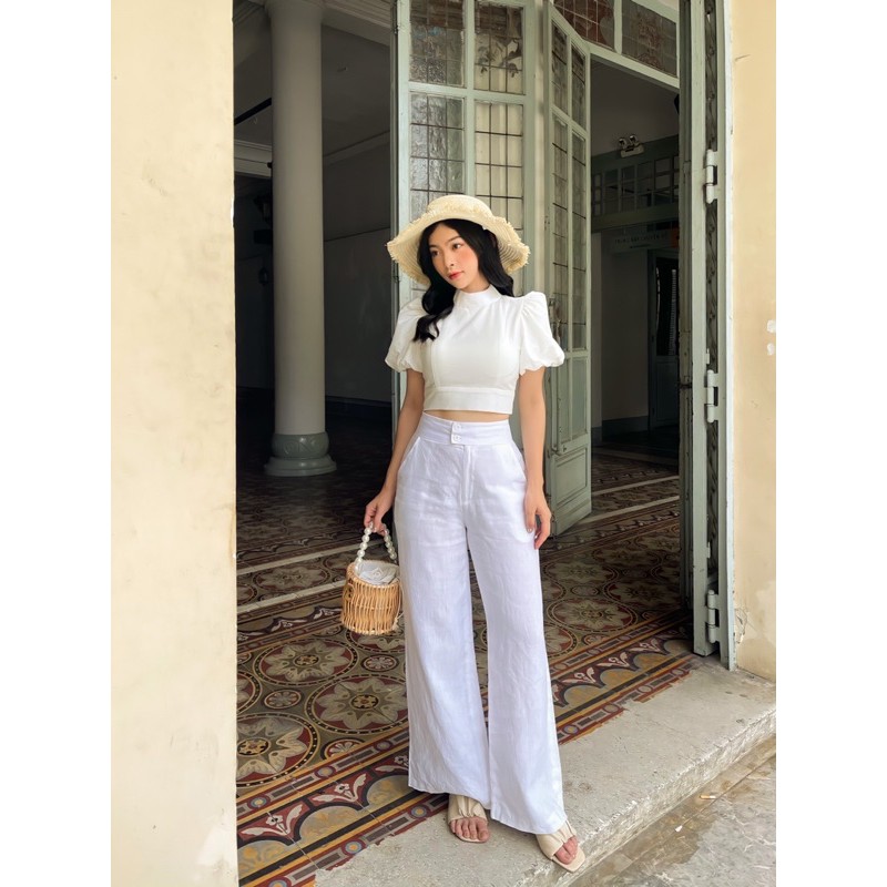 Quần ống rộng dài LINEN PANTS | BigBuy360 - bigbuy360.vn