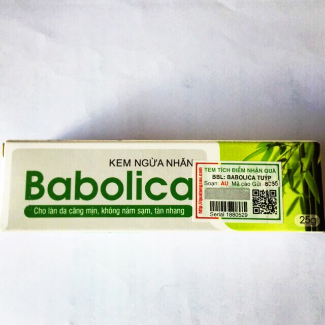 Kem ngừa nhăn da Babolica (cho làn da căn mịn, không nám sạm ,tàn nhang)