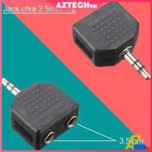 Đầu Chia Jack Tai Nghe, Loa Chuẩn 3.5 Từ 1 Ra 2 Cao Cấp