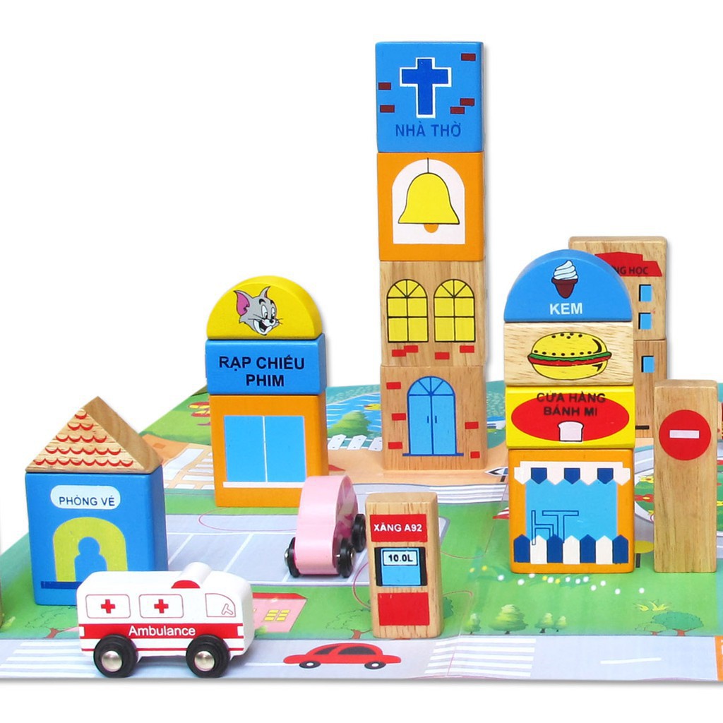 Mô hình thành phố tương lai - Đồ chơi gỗ Winwintoys