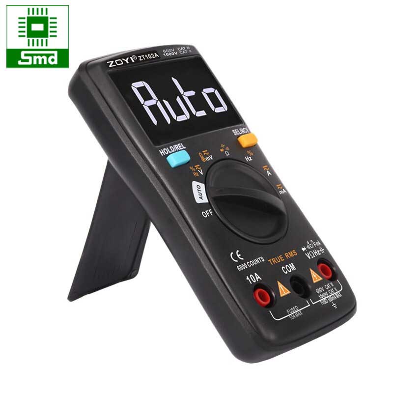 Đồng Hồ Đo Vạn Năng ZOYI ZT102A Đo Điện Áp Dòng Điện AC VC Màn Hình LCD Rõ Nét Chính Hãng
