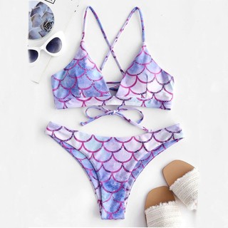 Bikini Nâng Ngực In Họa Tiết Dành Cho Nữ