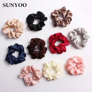 Hair Scrunchies Silk Satin Elastic 60Pcs/Set Colorful For Women Hair Ties Novel