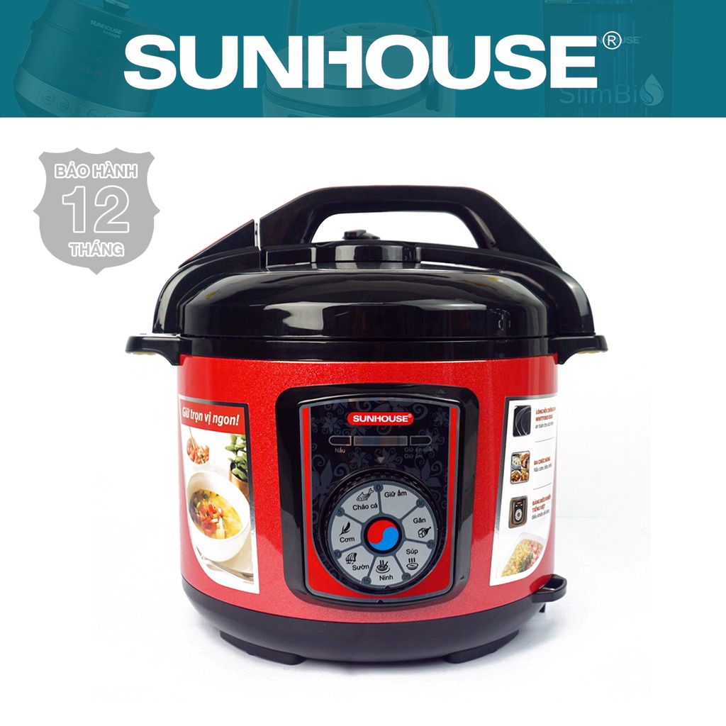 Nồi áp suất điện đa năng 5L SUNHOUSE SHD1755