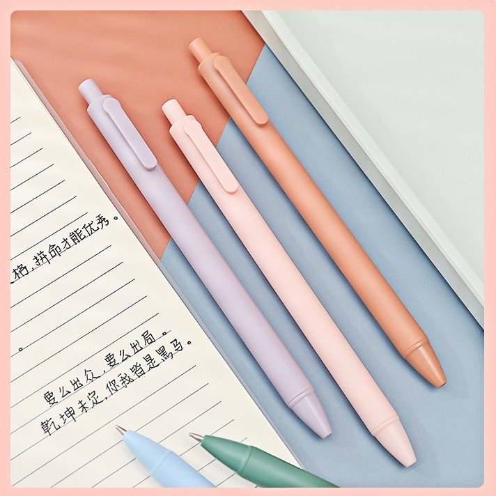 Bút Mực Gel Màu Trơn Đơn Giản Dễ Thương
