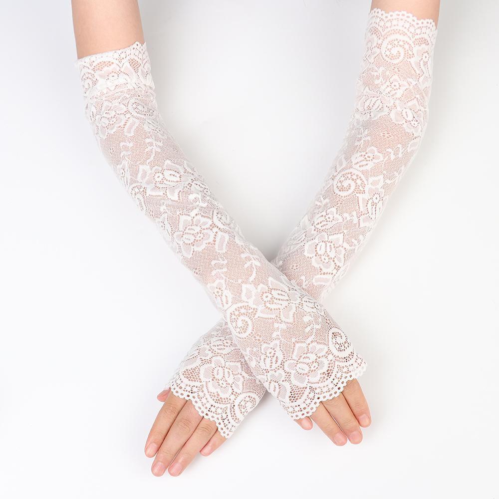 1 Cặp Găng Tay Ren Che Cánh Tay Chống Nắng Mùa Hè Cho Nữ