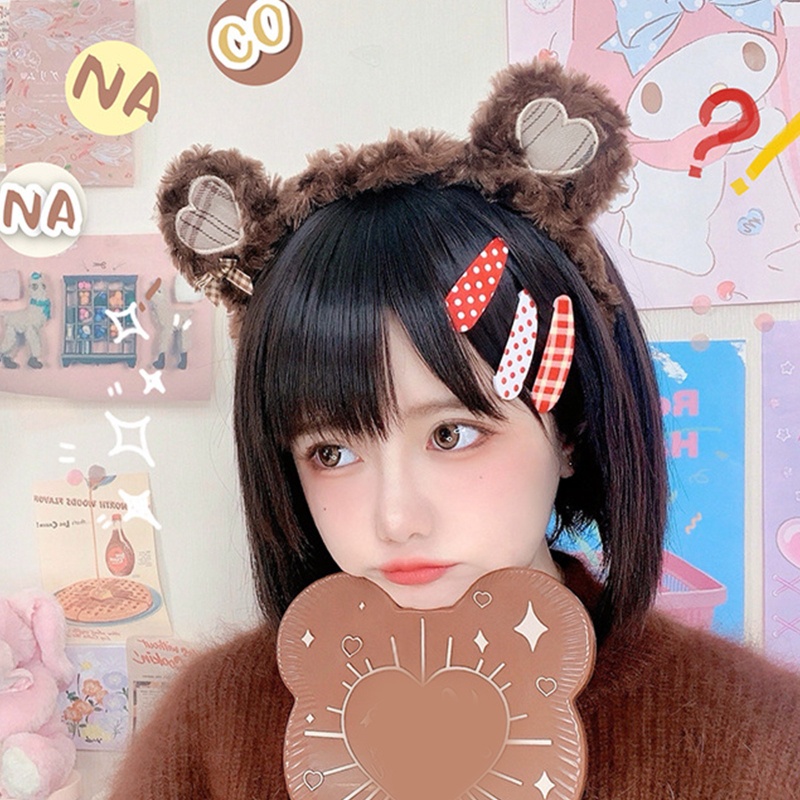 Băng Đô Tai Gấu Bông Phong Cách Lolita Dễ Thương