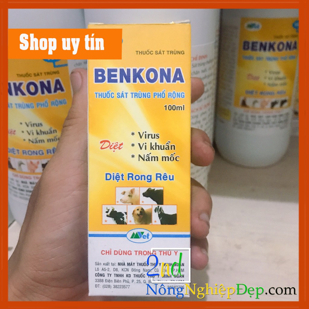 Benkona - Thuốc sát Khuẩn,Khử Trùng 100ml