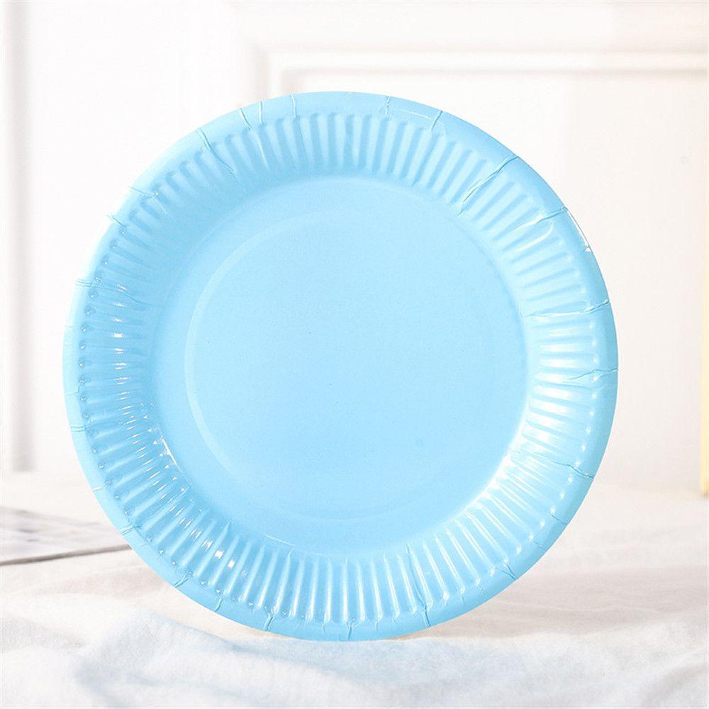 Set 20 Đĩa Giấy Tròn Dùng Một Lần Tiện Dụng Cho Tiệc Sinh Nhật / Đám Cưới