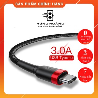 Dây sạc usb -type c baseus cafule sạc nhanh 2.4a dây dài 1m,2m- hưng hoàng