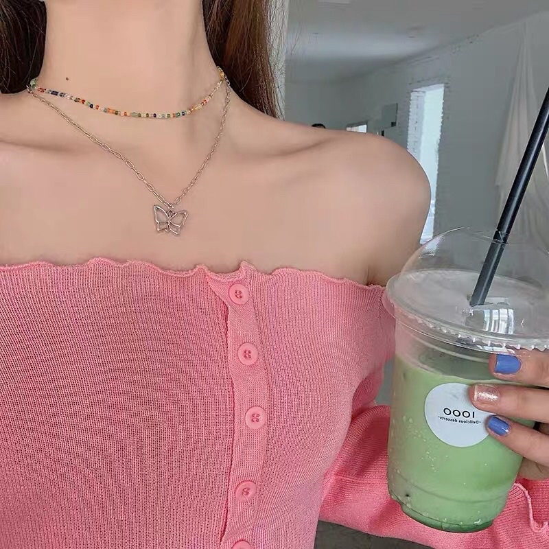 set vòng cổ butterfly mùa hè