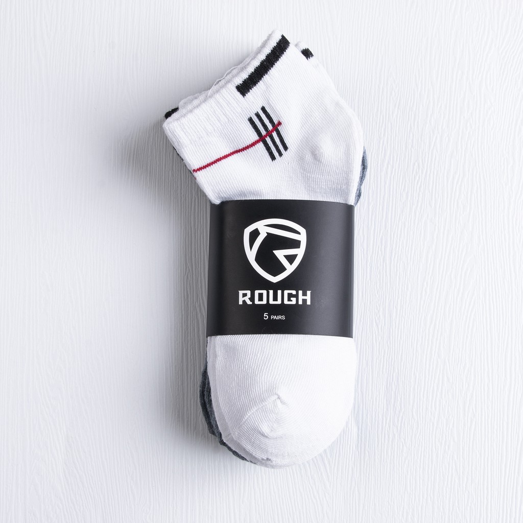COMBO 5 Đôi Tất Trơn Unisex Nam Nữ Cổ Ngắn ROUGH Màu Vintage Hàn Quốc 10 màu
