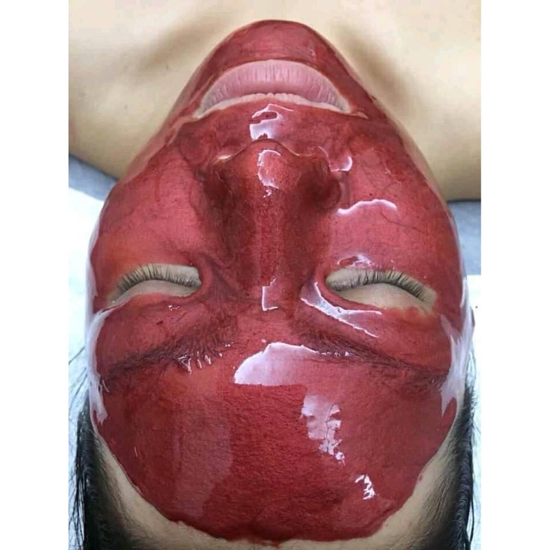 300gr Bột mặt nạ dẻo Colagen DNA Cá Hồi Organic chuyên dùng trong Spa uy tín ( Mask dẻo cao cấp chính hãng ) Handmade