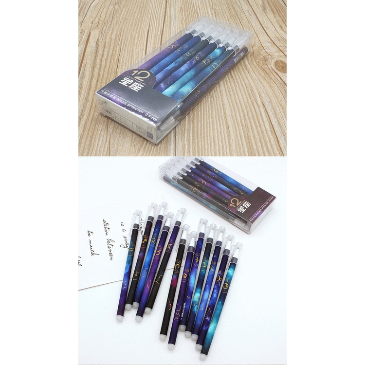 Set 12 bút mực gel ngòi 0.5 có thể xóa được
