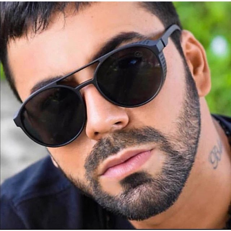 Kính mát gọng tròn phong cách retro thời trang cho nam