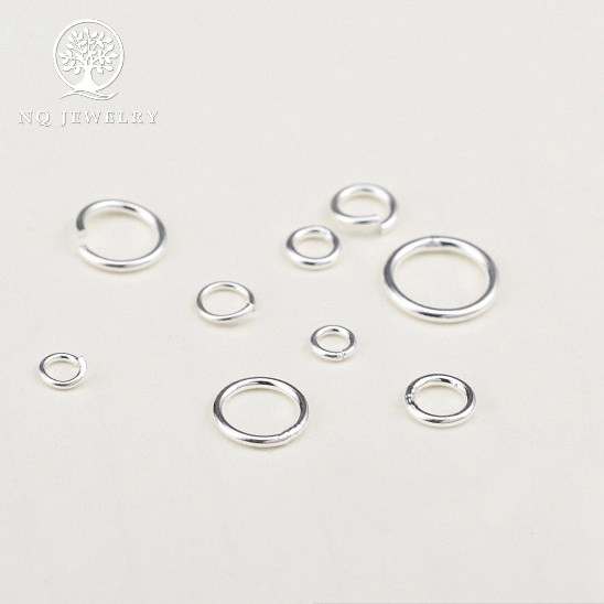 Combo 2 cái charm bạc khoen tròn hở - NQ Jewelry