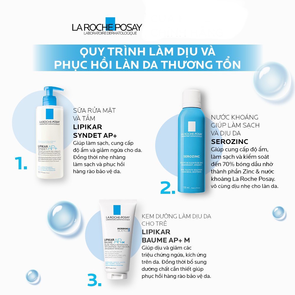 La Roche Posay Kem Dưỡng Làm Dịu Da Dành Cho Da Bị Khô, Ngứa Dùng Được Cho Trẻ Em &amp; Trẻ Sơ Sinh Lipikar Baume AP+M