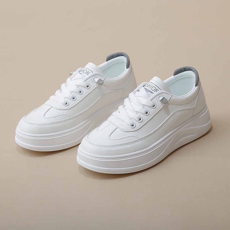 Giày Sneaker Đế Dày Quai Co Giãn Màu Trắng Phong Cách Hàn Quốc Thời Trang Mùa Hè 2022 G905 CHZK094