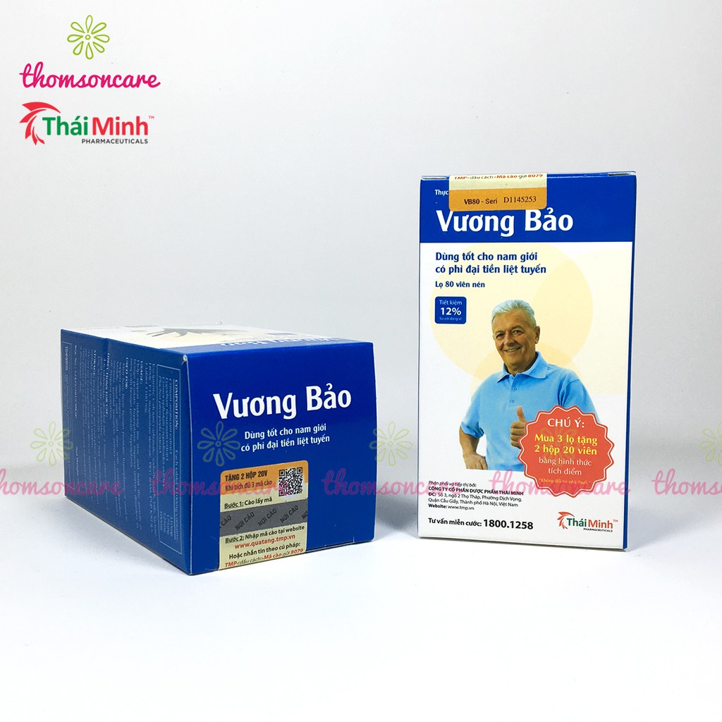 Vương bảo - Hỗ trợ giảm tiểu đêm - Có tem tích điểm Chính hãng