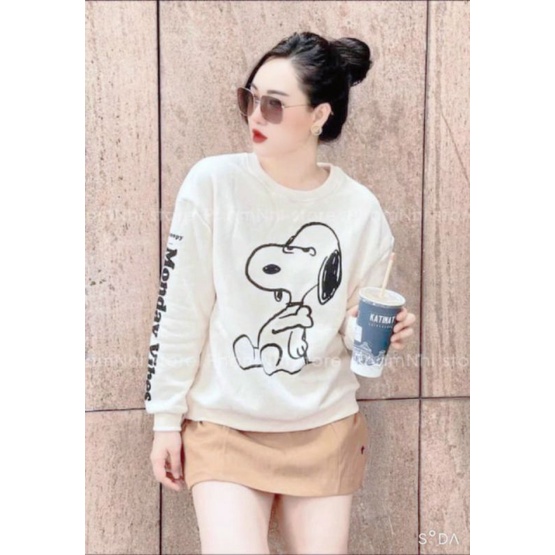 ÁO NỈ NỮ IN SNOOPY SIÊU XINH | BigBuy360 - bigbuy360.vn