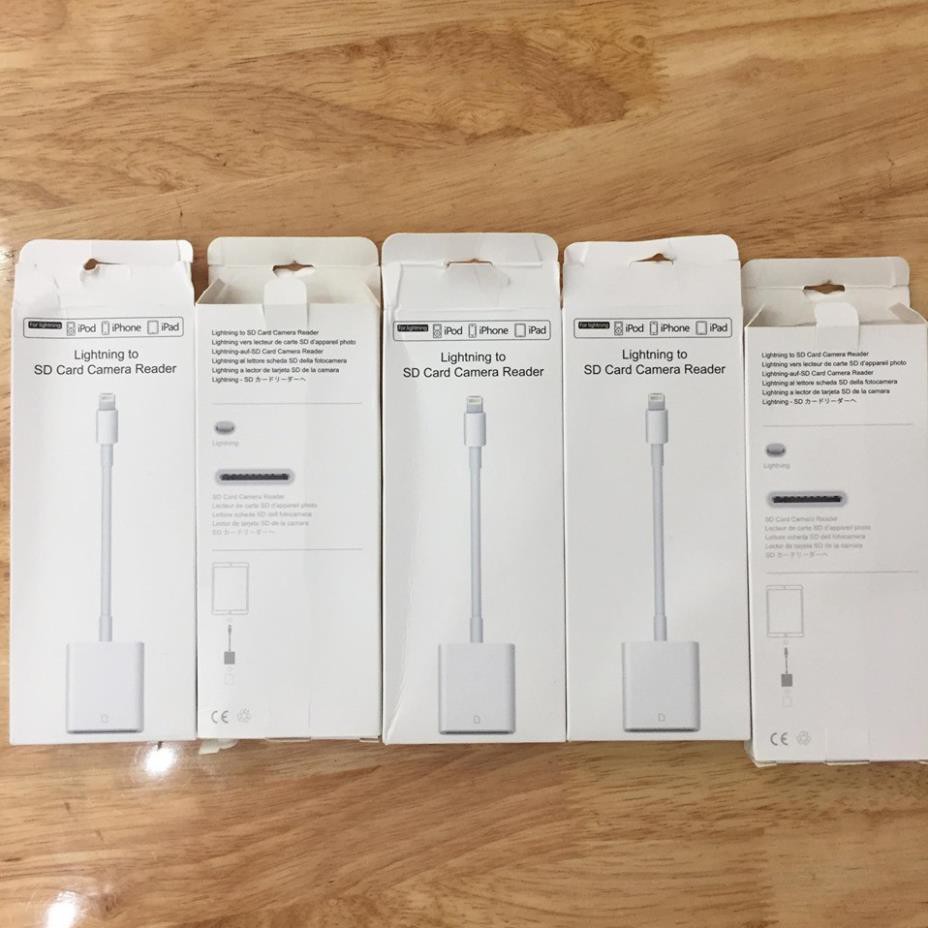 [Shoppe trợ giá ] đầu đọc thẻ SD cho Iphone, Ipad, Ipod ios 9.1 trở lên