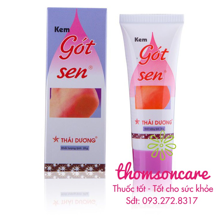 Kem Gót sen - dưỡng ẩm gót chân, giảm nứt nẻ - Chính hãng Sao Thái dương - Tuýp 20g | BigBuy360 - bigbuy360.vn