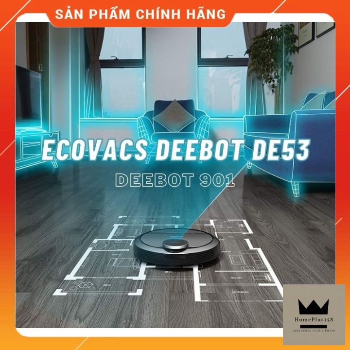 [HÀNG CHÍNH HÃNG] Robot hút bụi ECOVACS DEEBOT DE53 ⚡FREE SHIP⚡ hiện đại, thông minh - Hàng like new - Bảo hành 6 tháng