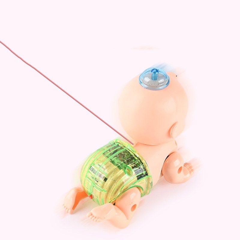 Đồ Chơi Em Bé Ngậm Bình Sữa có đèn nhạc Tập Bò Cho Bé Yêu shop home giay