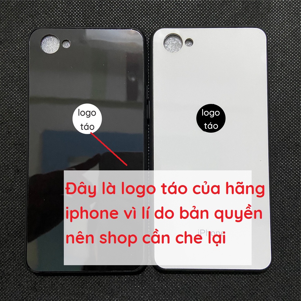 Ốp lưng giả iphone cho OPPO F5 / F7 / F9 / A7 mặt lưng bóng chống bể