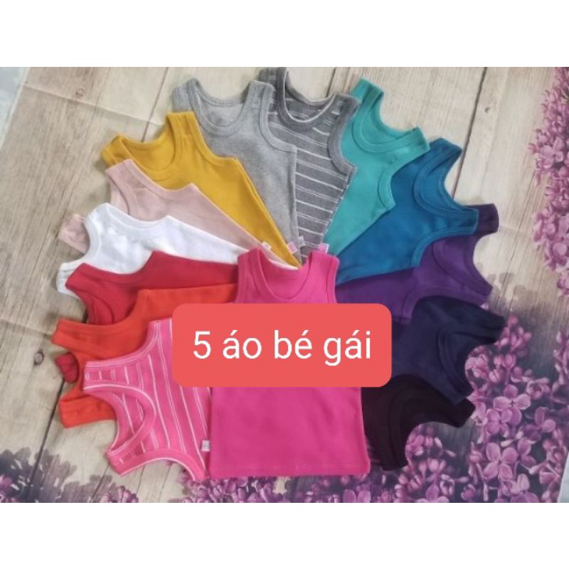 Sét 5 áo 3 lỗ xuất dư cho bé trai bé gái