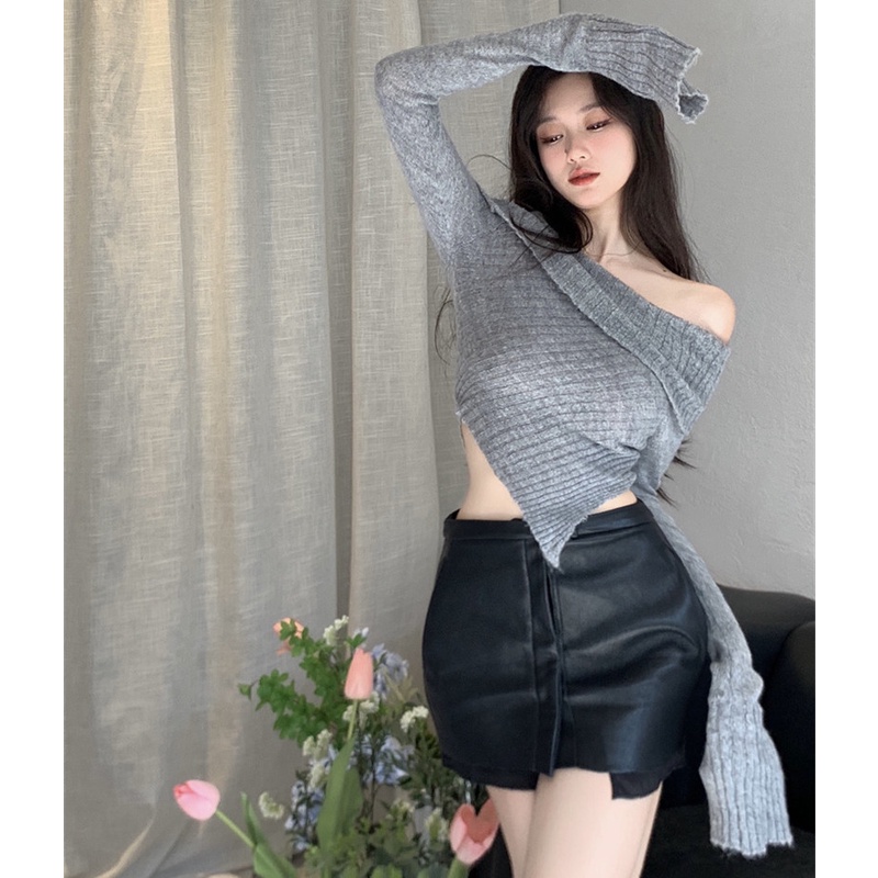 Áo Kiểu Tay Dài Trễ Vai Thời Trang Mùa Thu Cho Phái Nữ