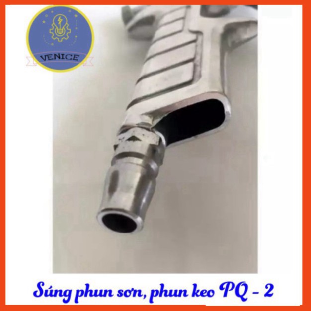 Súng phun sơn, phun keo PQ-2 - Dùng máy nén khí - Phân phối chính hãng - Bảo hành 12 tháng