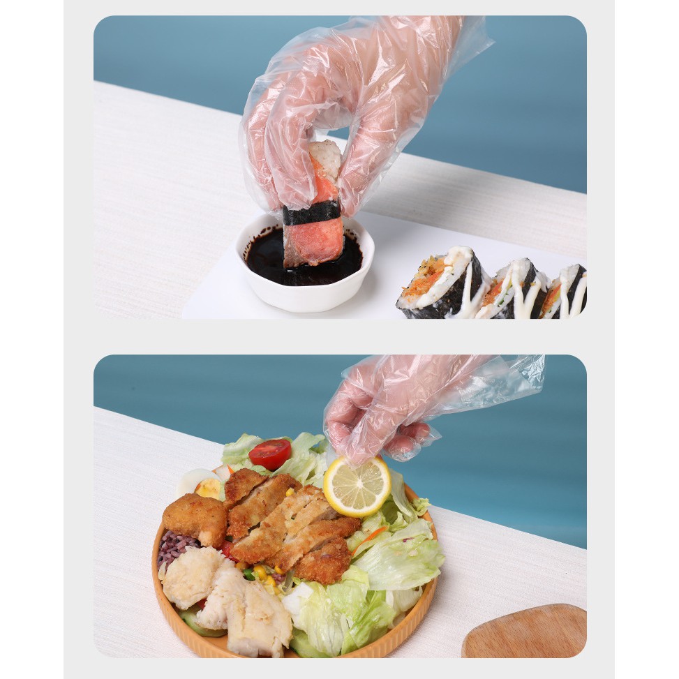 Hộp Găng Tay Nilon 200 Chiếc Siêu Dai Dùng Một Lần - Dumi Shop