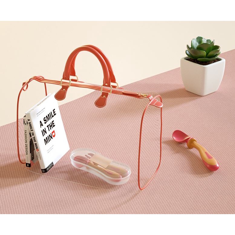 Bộ muỗng nĩa Silicon cho bé (Kèm hộp đựng bảo vệ)