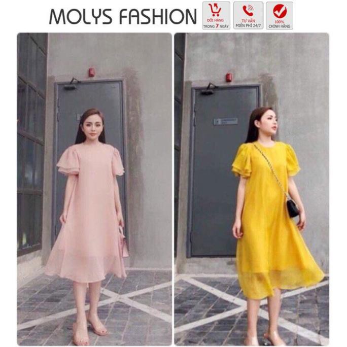 Váy bầu, Đầm bầu ĐẸP THỜI TRANG VOAN MỀM MOLYS 👗