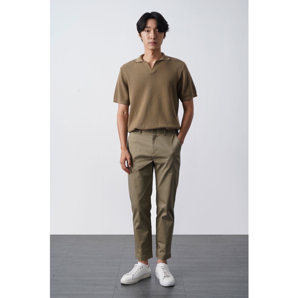 QUẦN KAKI NAM form slim crop nhiều màu có độ co giãn nhẹ - 10F21PCA002C | LA STORE MENSWEAR