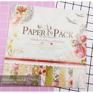 Paper Pack 12x12inch MS5 - Giấy bìa họa tiết trang trí Scrapbook