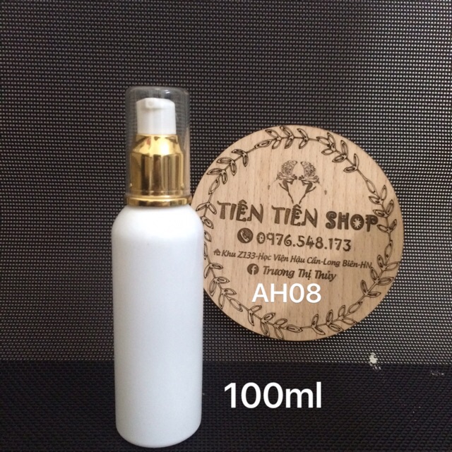 Chai nhựa trắng đục đầu xịt giọt 100ml