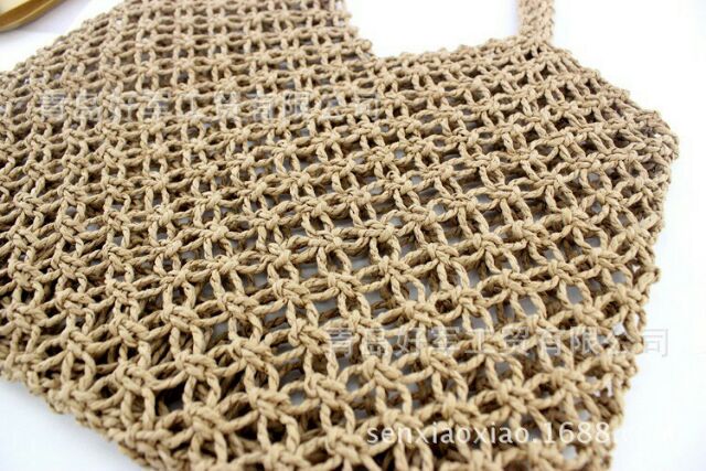 Túi cói đi biển dạng lưới