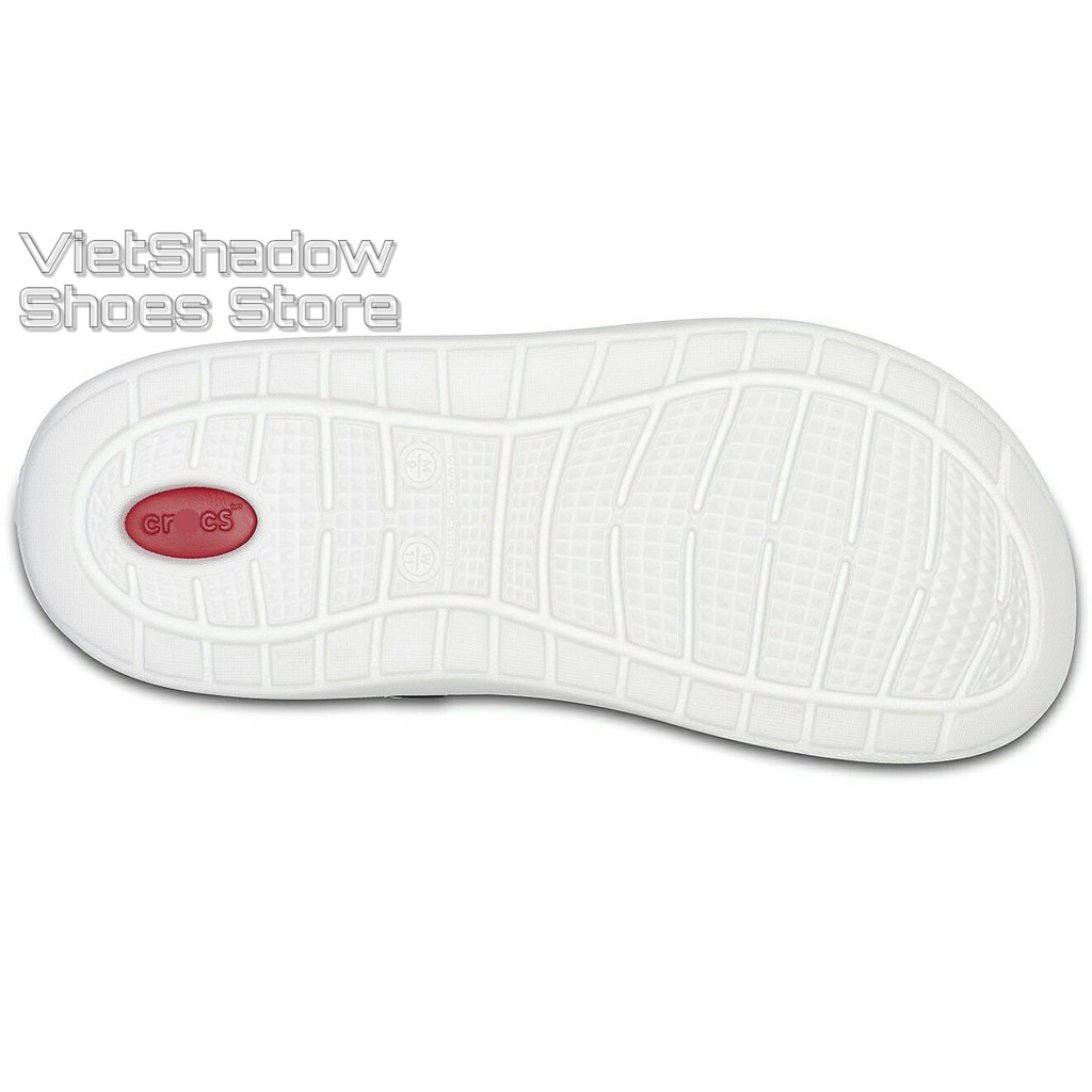 Dép bít đầu - Sục nhựa LITERIDE - Chất liệu nhựa PVC kết hợp EVA siêu nhẹ, không thấm - Màu đen lót đỏ