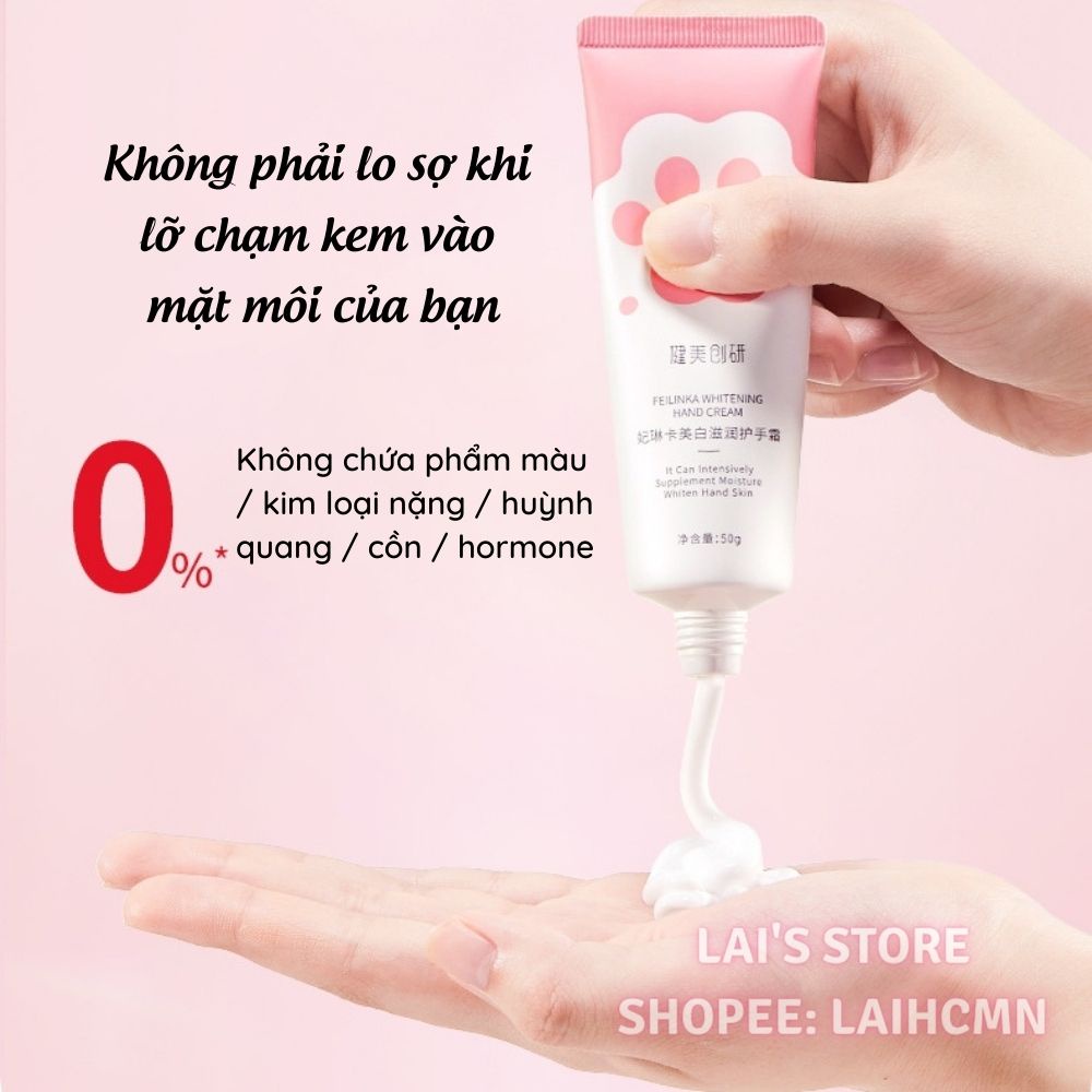 Kem Dưỡng Da Tay Maycreate 50g Dưỡng Ẩm, Cải Thiện Nứt Tay Chân, Làm Mềm Mịn, Trắng Da, Chống Lão Hóa Da - LAI'S STORE