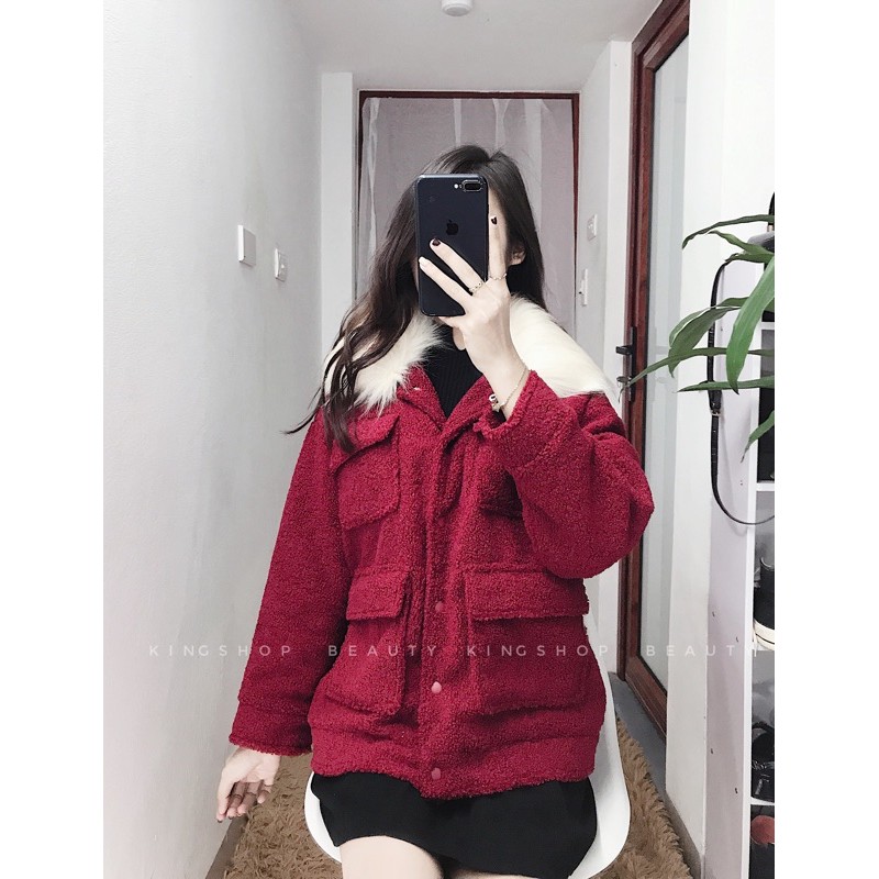 [ Về Hàng Sale sốc ] Áo Khoác Dạ Cổ lông chuẩn l1 ( Ảnh Thật ) | BigBuy360 - bigbuy360.vn