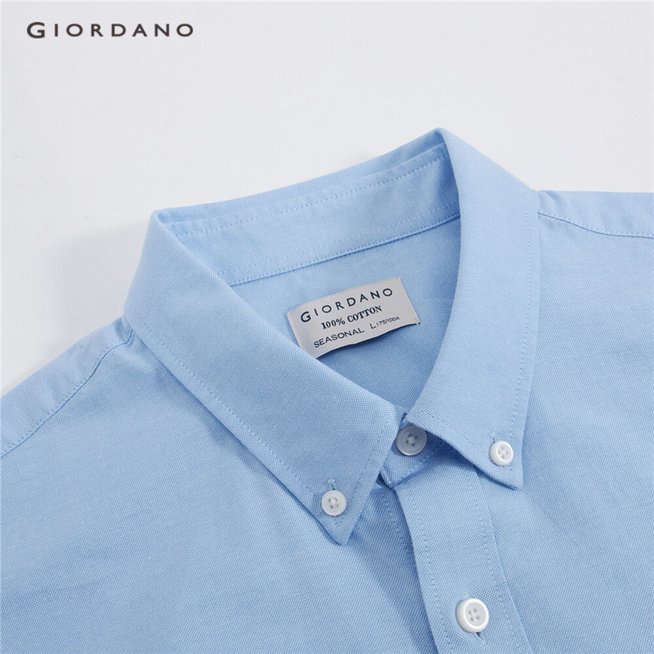 Áo Sơ Mi GIORDANO 01041178 Dáng Ôm Vải Oxford Thêu Hình Ếch | BigBuy360 - bigbuy360.vn