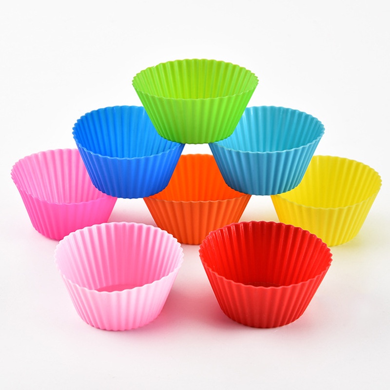 Khuôn Làm Bánh Silicon - Khuôn bánh Muffin đường kính 7cm