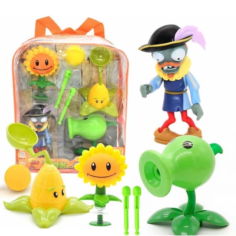 Thực vật mới. Set 2 Mô Hình Búp Bê Hoạt Hình Trong Game Zombies Làm Quà Tặng Cho Bé