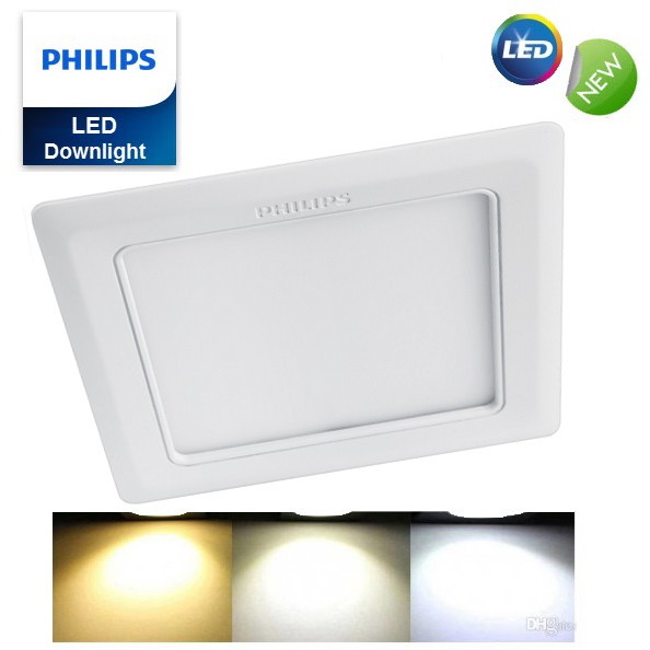 COMBO 6 BỘ ĐÈN LED ÂM TRẦN 12W PHILIPS 59527 DẠNG VUÔNG LỖ CẮT 120