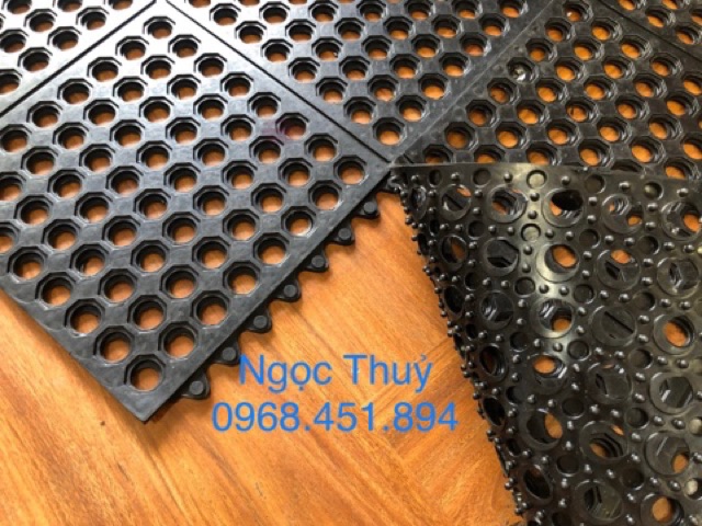 Thảm cao su chống trơn trượt nhà xưởng, bếp ăn công nghiệp