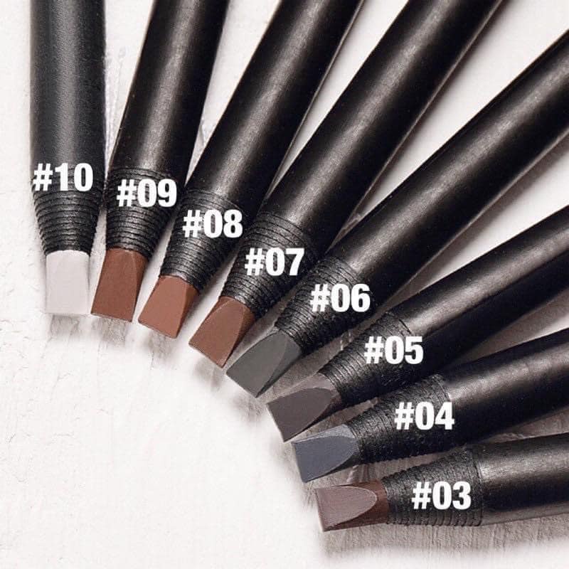 Chì Trắng Haozhuang cứng phẩy sợi Eyebrow Pencil sắc nét chuyên dùng cho Makeup trang điểm | BigBuy360 - bigbuy360.vn